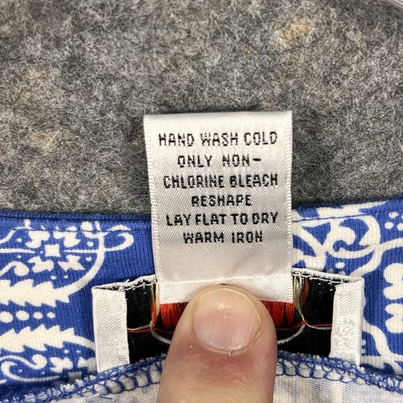 Talbots‎ Women’s Blouse Cotton 3/4 Sleeve Notched Neck Cotton Shirt Size XL - Picture 4 of 9